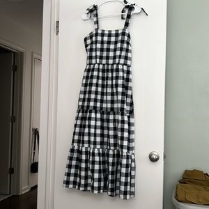 Black and White Checkered Maxi Dress. Size Small.
